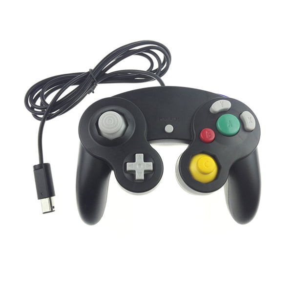 NGC Wired Game Controller Gamepad For WII Video Game Console Control with GC Port black ZopiStyle