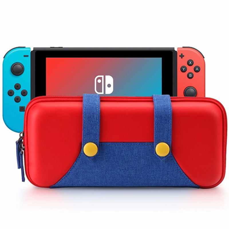 Portable Hard Shell Case for Nintend Switch Dual Zipper Magnetic Button Pouch Storage Bag NS Console Cases Protective Cover red ZopiStyle
