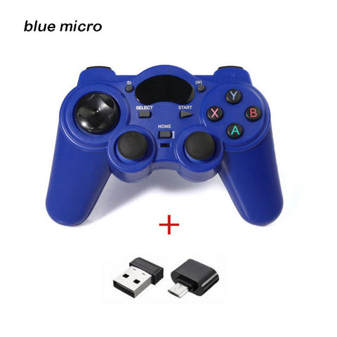 2.4g Android Gamepad Wireless Gamepad Joystick Game Controller Joypad Blue micro interface ZopiStyle