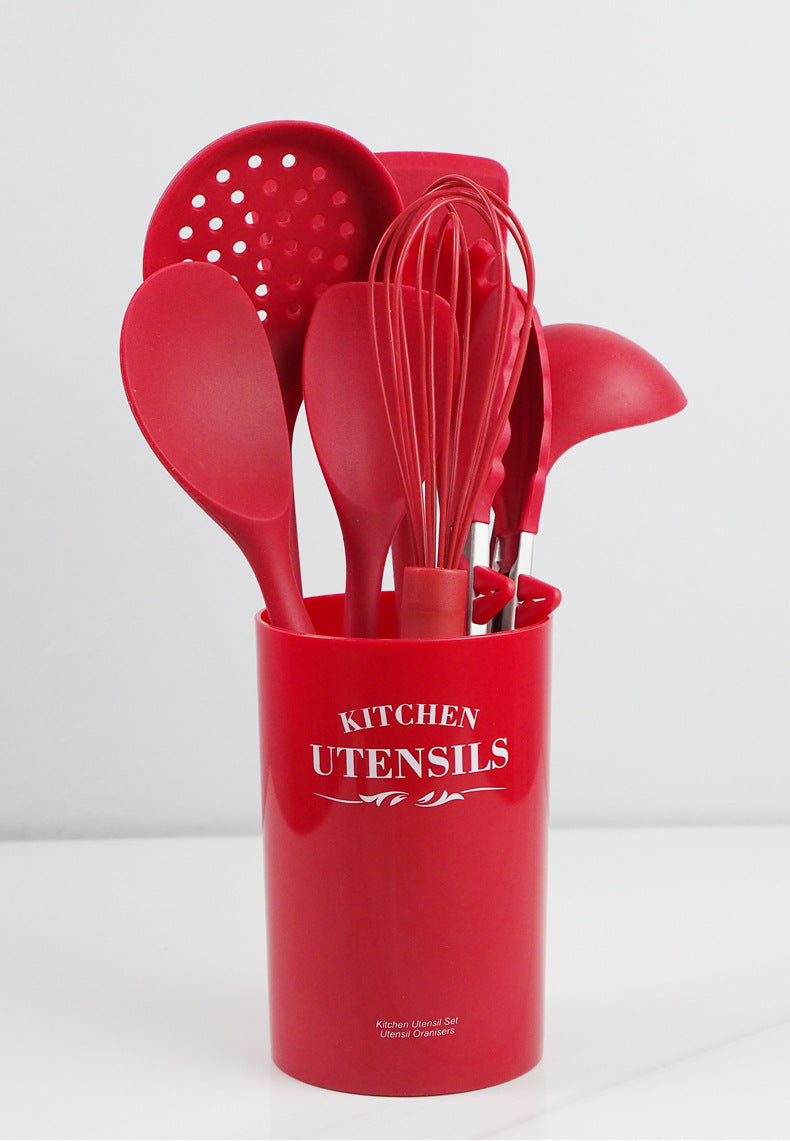 Silicone Cooking Tools Kitchen Utensils Heat-resistant Nonstick Spatula/Shovel/Soup Spoon Spaghetti spoon ZopiStyle