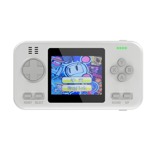 Multifunctional 2.8 Inch Color Screen Handheld Game Player Game Console Retro Classic Power Bank white ZopiStyle